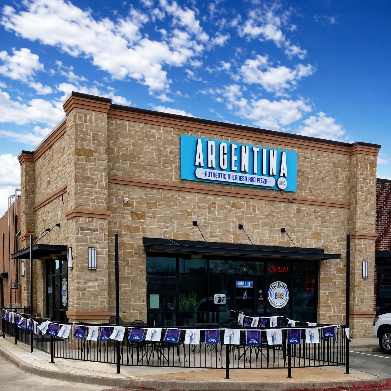 Fachada del restaurante Argentina 163 en Euless, Texas